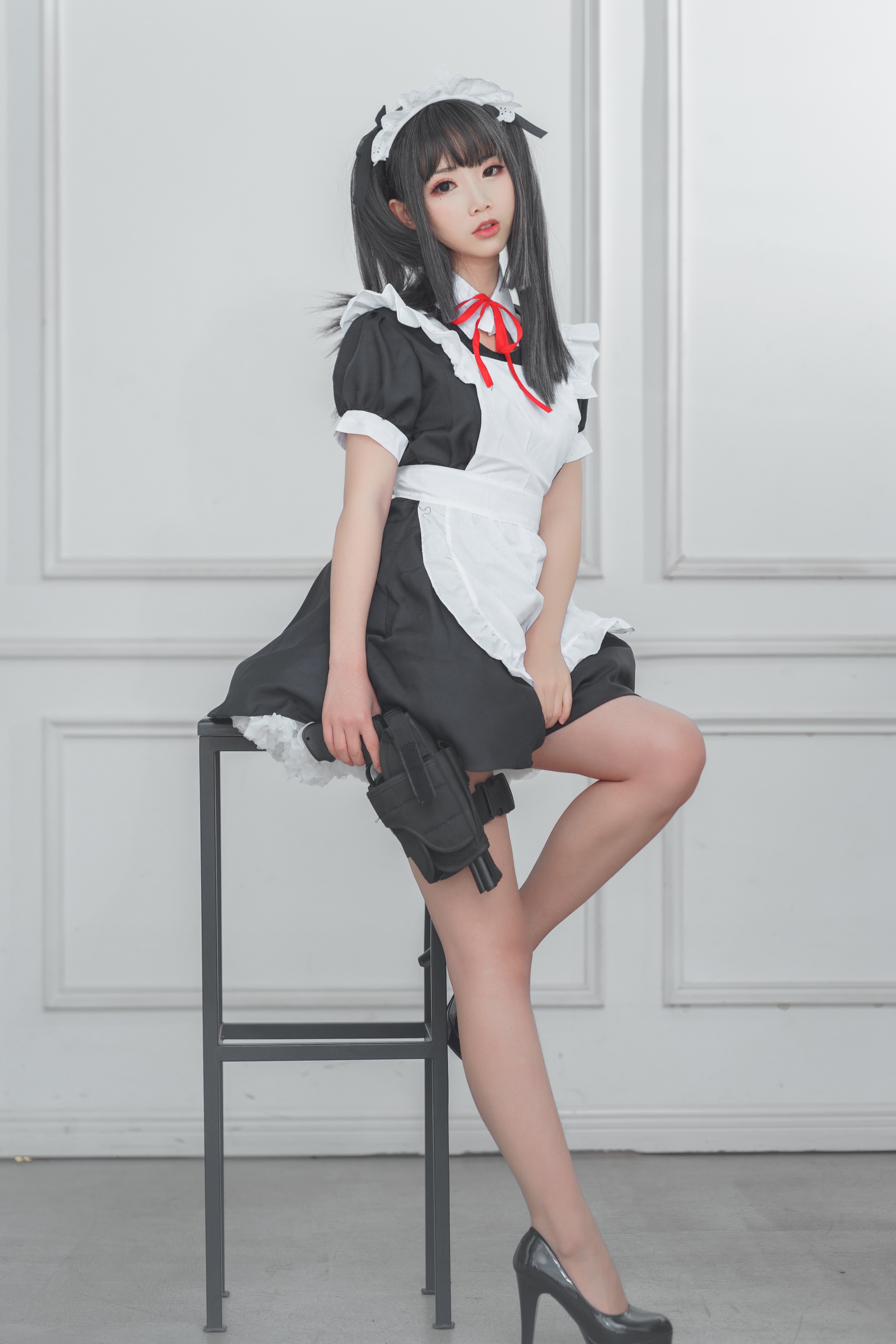 图片[1]-面饼仙儿 – NO.067 Coser面饼仙儿 左轮女仆 [15P]-XikXak